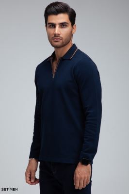 بلوز یقه زیپ دار