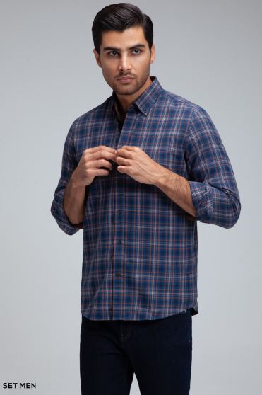 پیراهن پشمی چهارخانه پیراهن پشمی چهارخانه