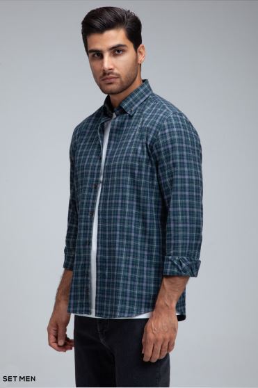 پیراهن پشمی چهارخانه پیراهن پشمی چهارخانه