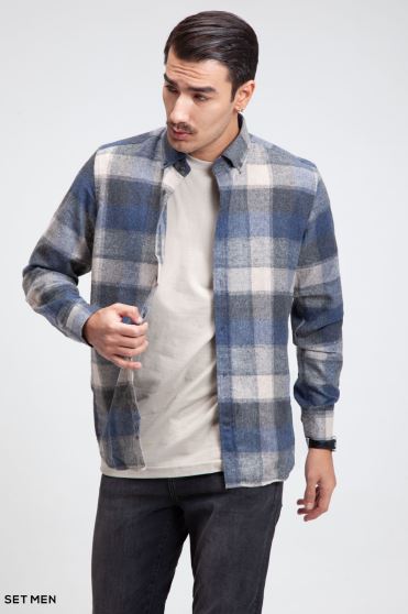 پیراهن پشمی چهارخانه پیراهن پشمی چهارخانه