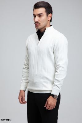 بافت مردانه نیم زیپ دیپلمات