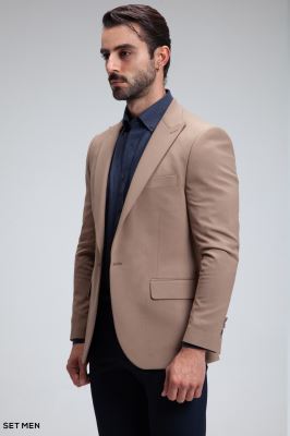 کت تک مردانه یقه بلیزر