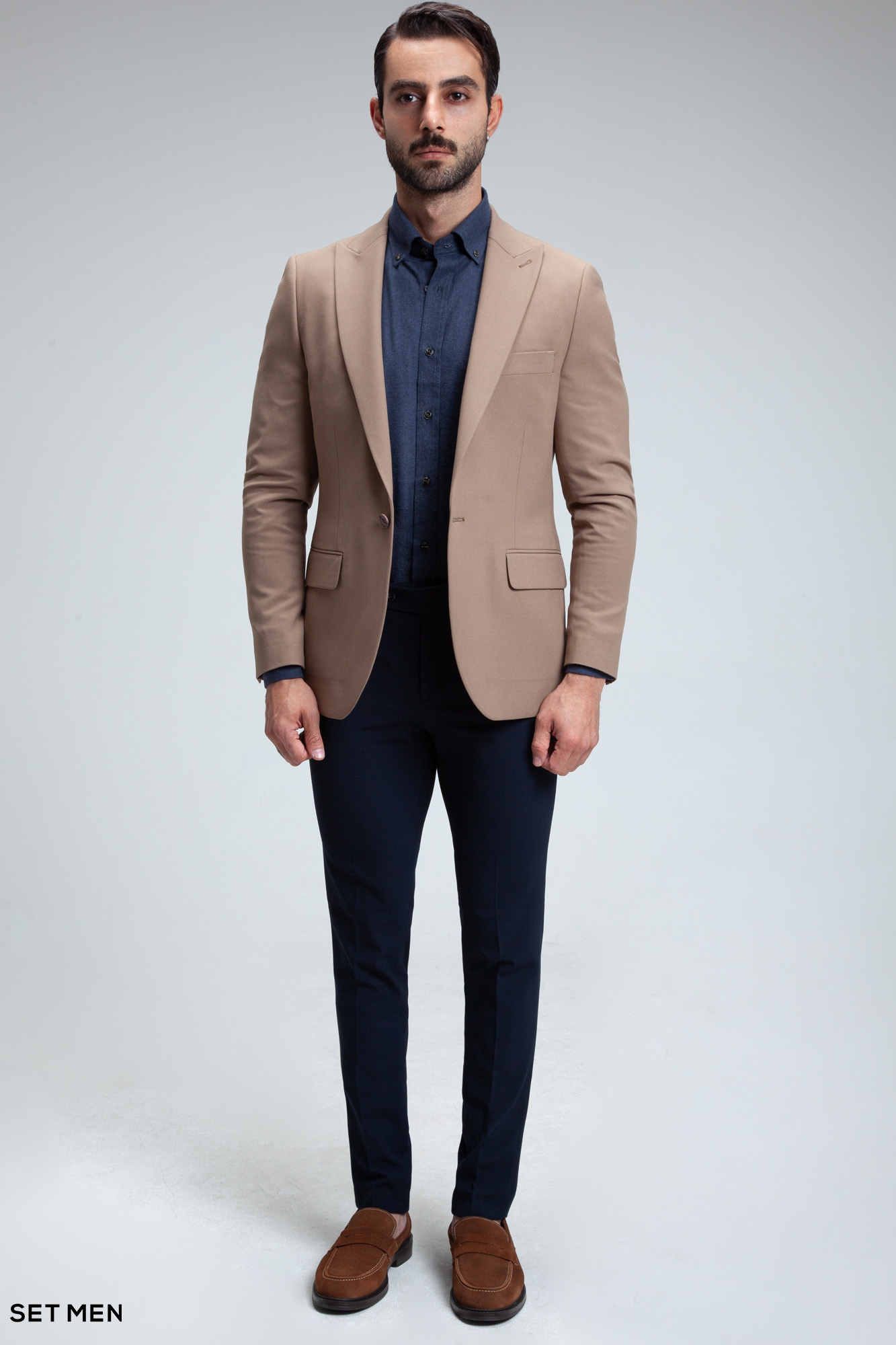 کت تک مردانه یقه بلیزر