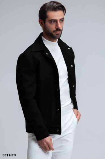 کاپشن جیر دکمه دار کاپشن جیر دکمه دار