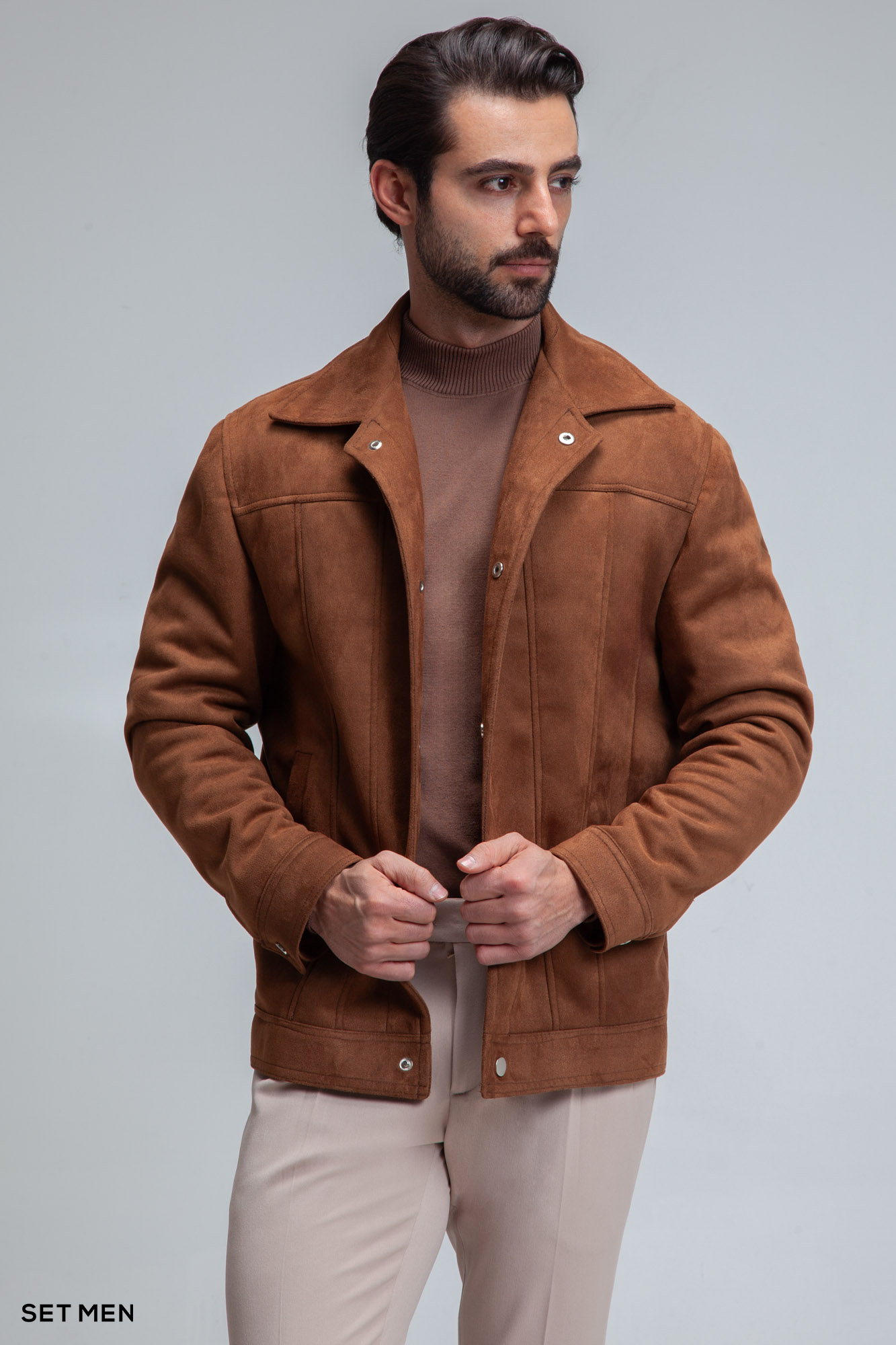 کاپشن جیر دکمه دار