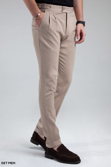 شلوار پارچه ای مردانه پیل دار شلوار پارچه ای مردانه پیل دار