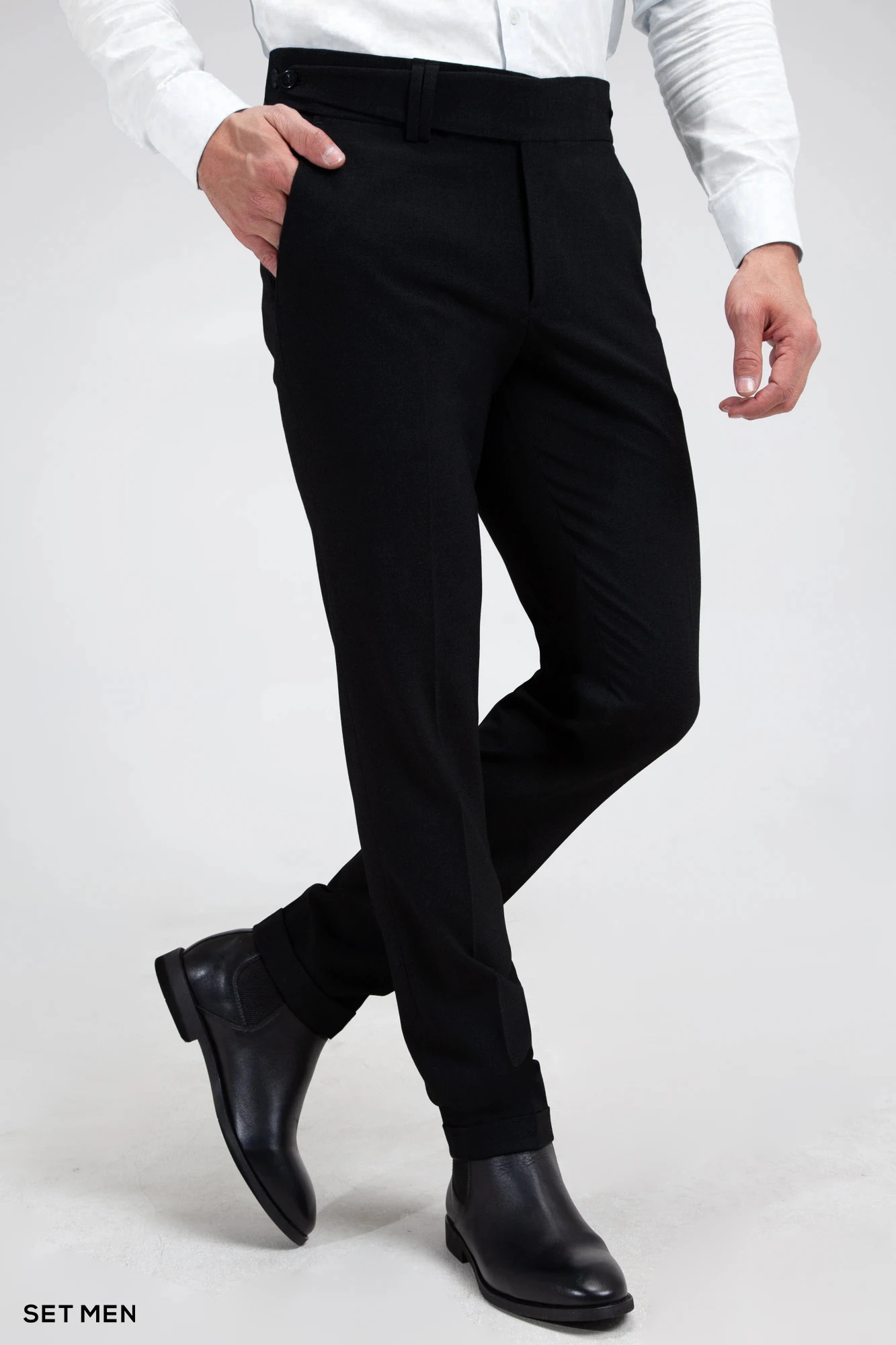 شلوار پارچه ای مردانه کمر پهن ایتالیایی شلوار پارچه ای مردانه کمر پهن ایتالیایی