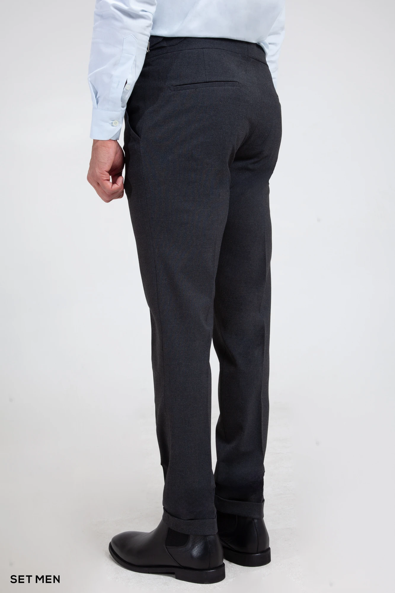 شلوار پارچه ای مردانه کمر پهن ایتالیایی