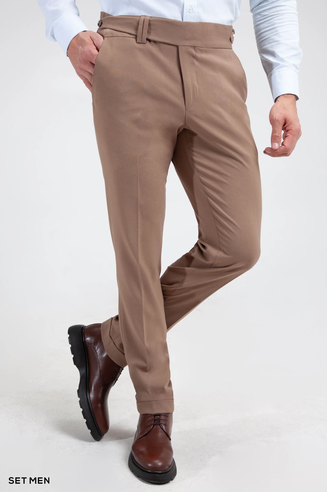 شلوار پارچه ای مردانه کمر پهن ایتالیایی شلوار پارچه ای مردانه کمر پهن ایتالیایی