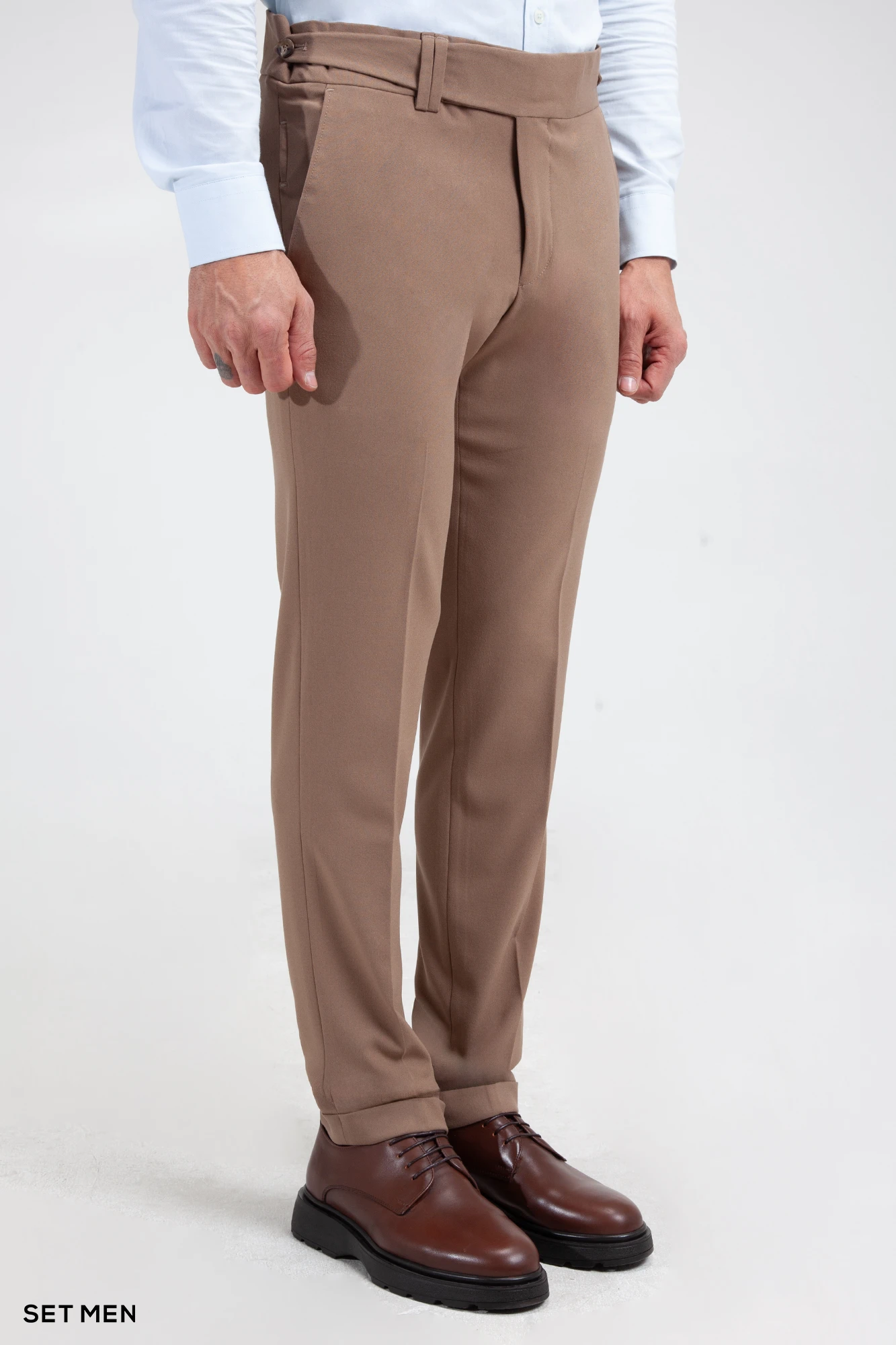 شلوار پارچه ای مردانه کمر پهن ایتالیایی شلوار پارچه ای مردانه کمر پهن ایتالیایی