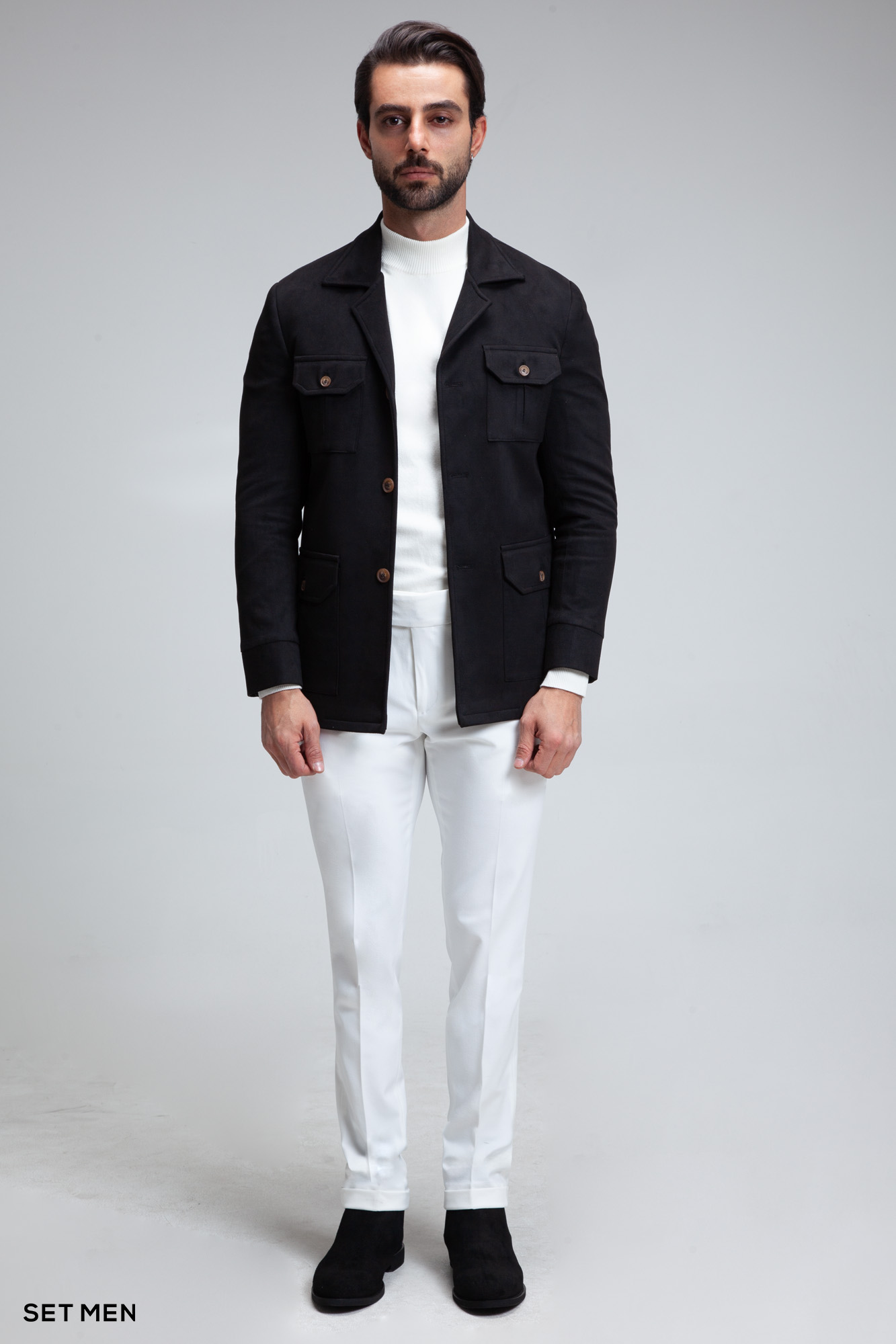 کت تک مردانه سافاری جیر