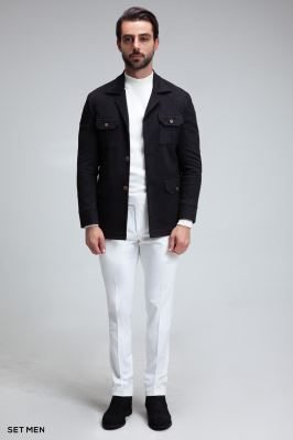 کت تک مردانه سافاری جیر