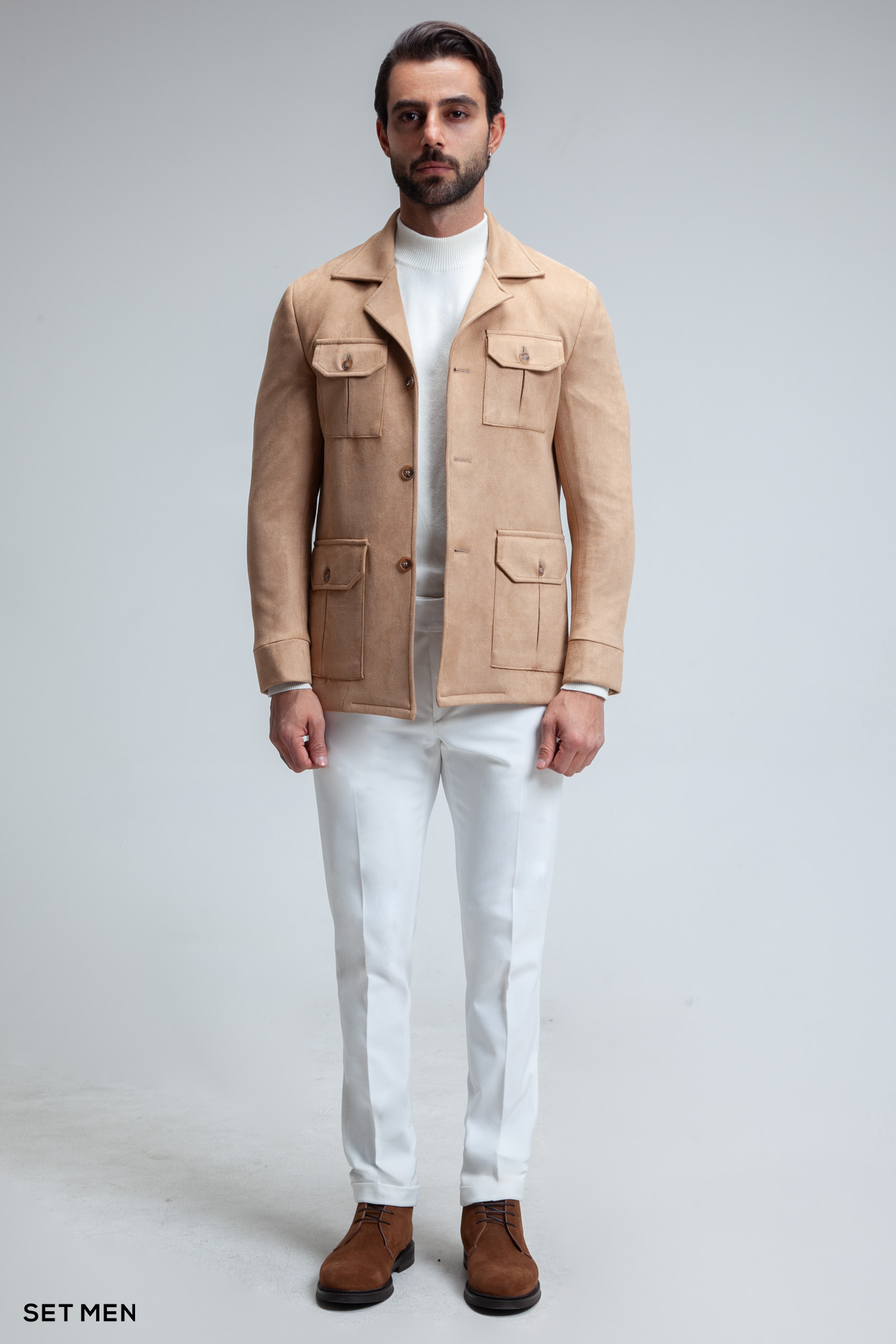 کت تک مردانه سافاری جیر