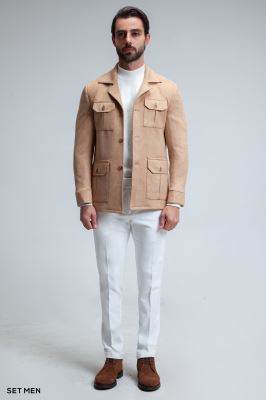 کت تک مردانه سافاری جیر