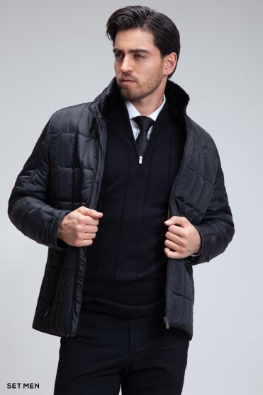 کاپشن کتی یقه خز دار کاپشن کتی یقه خز دار