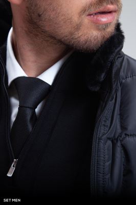 کاپشن کتی یقه خز دار