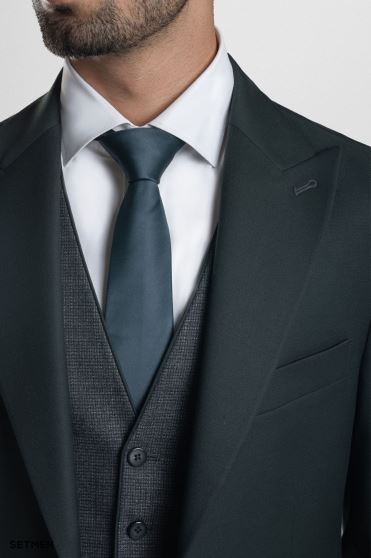 کت و شلوار مردانه سه تکه ژیله دورو