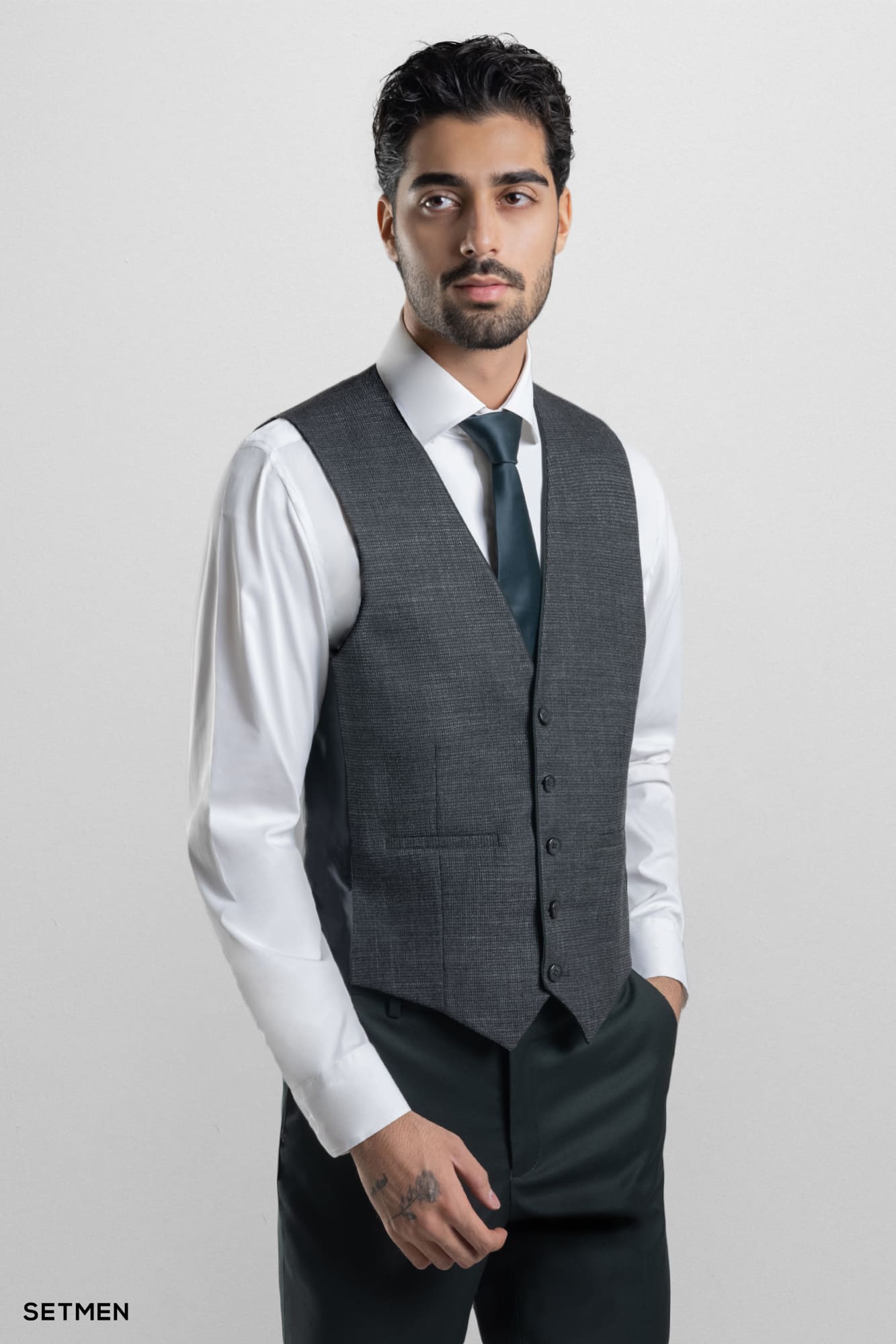 کت و شلوار مردانه سه تکه ژیله دورو