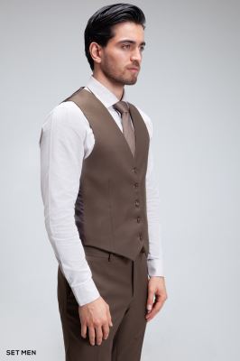 کت و شلوار مردانه سه تکه ژیله دورو