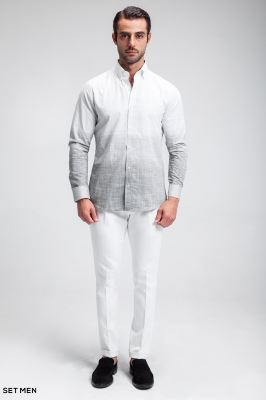 پیراهن مردانه لینن NATURAL TOUCH