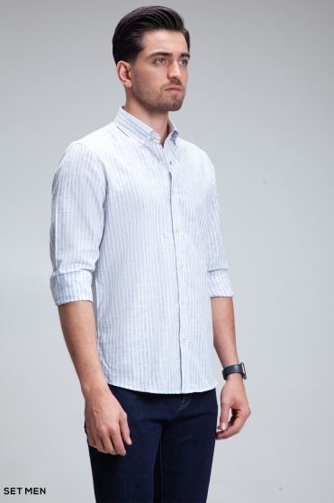 پیراهن مردانه لینن دیپلمات پیراهن مردانه لینن دیپلمات