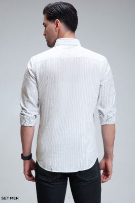 پیراهن مردانه لینن دیپلمات