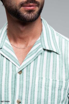 پیراهن مردانه کنفی آستین کوتاه