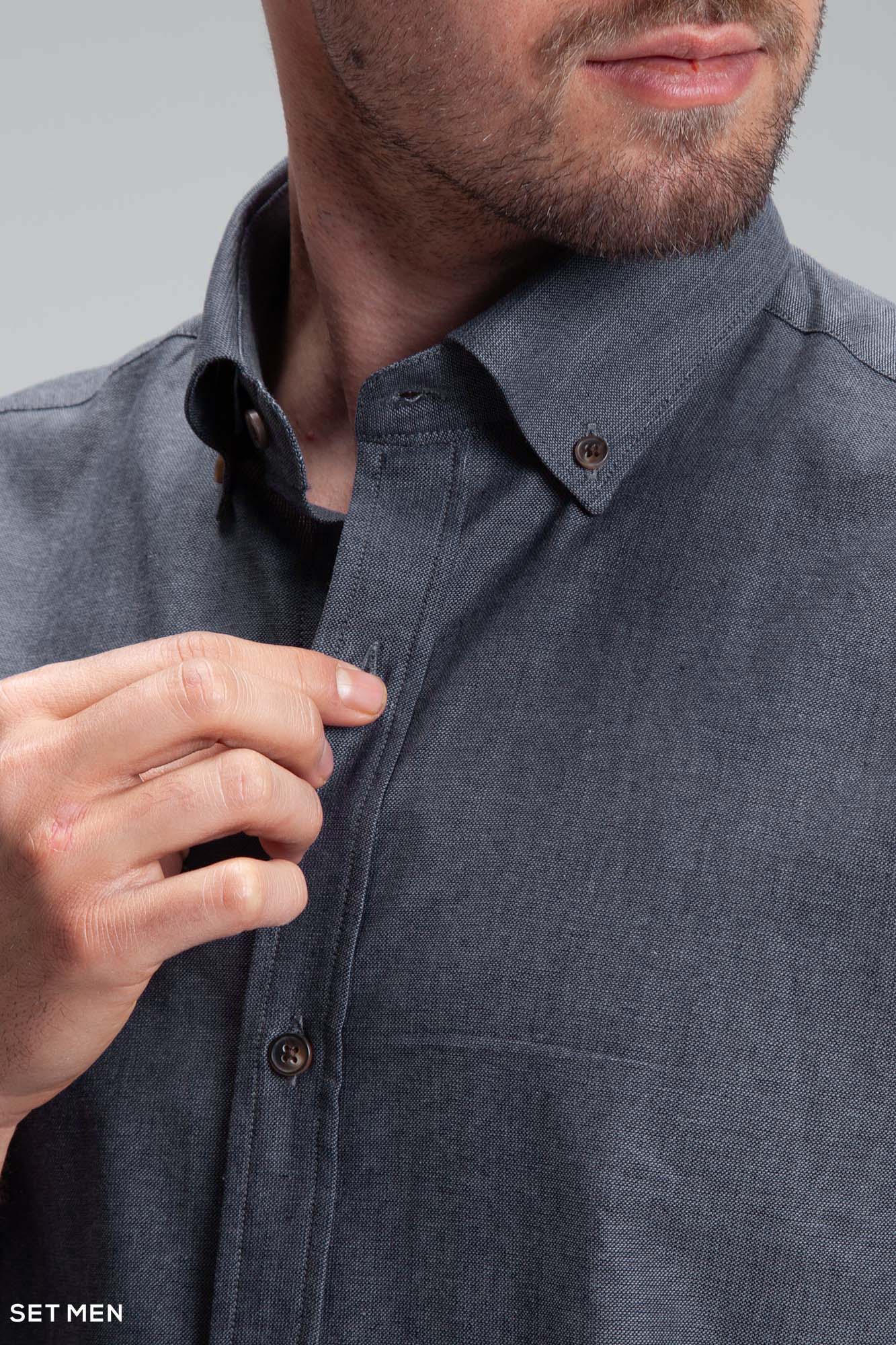 پیراهن مردانه آستین کوتاه لینن