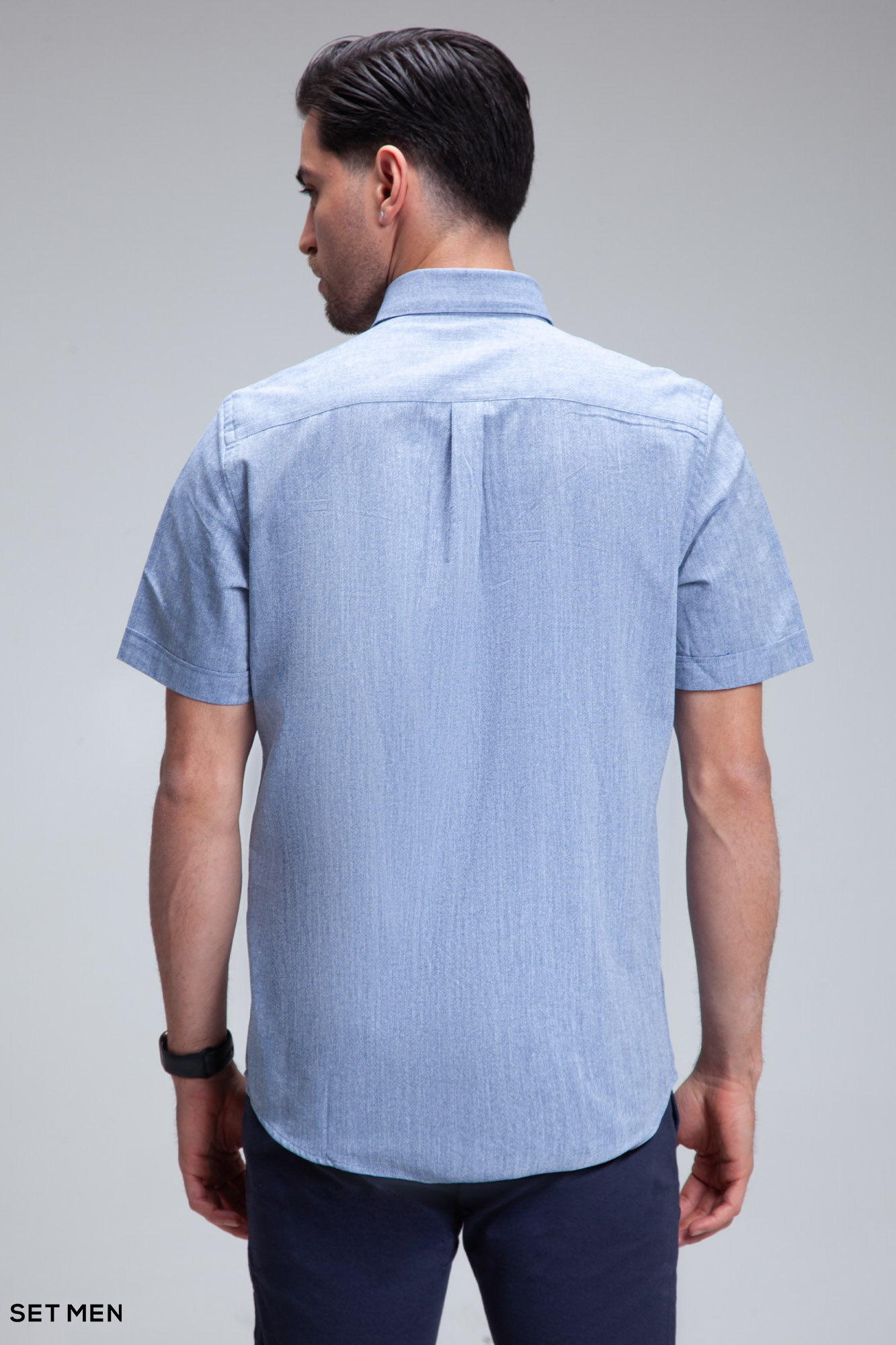 پیراهن مردانه آستین کوتاه لینن