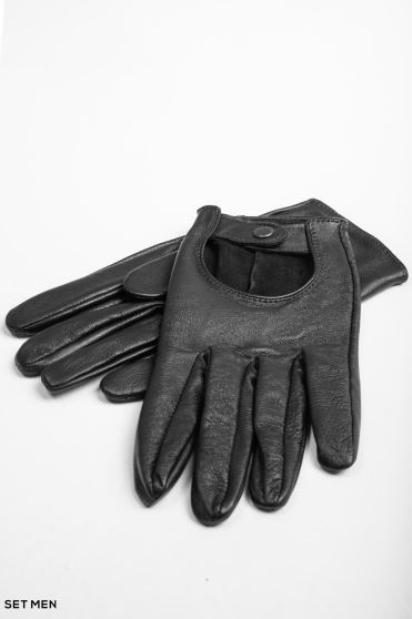 دستکش چرم دکمه دار دستکش چرم دکمه دار