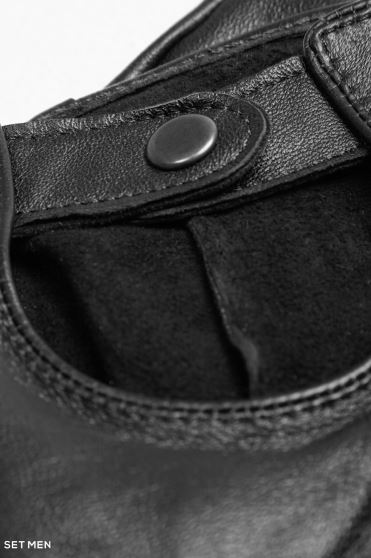 دستکش چرم دکمه دار دستکش چرم دکمه دار