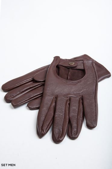 دستکش چرم دکمه دار دستکش چرم دکمه دار