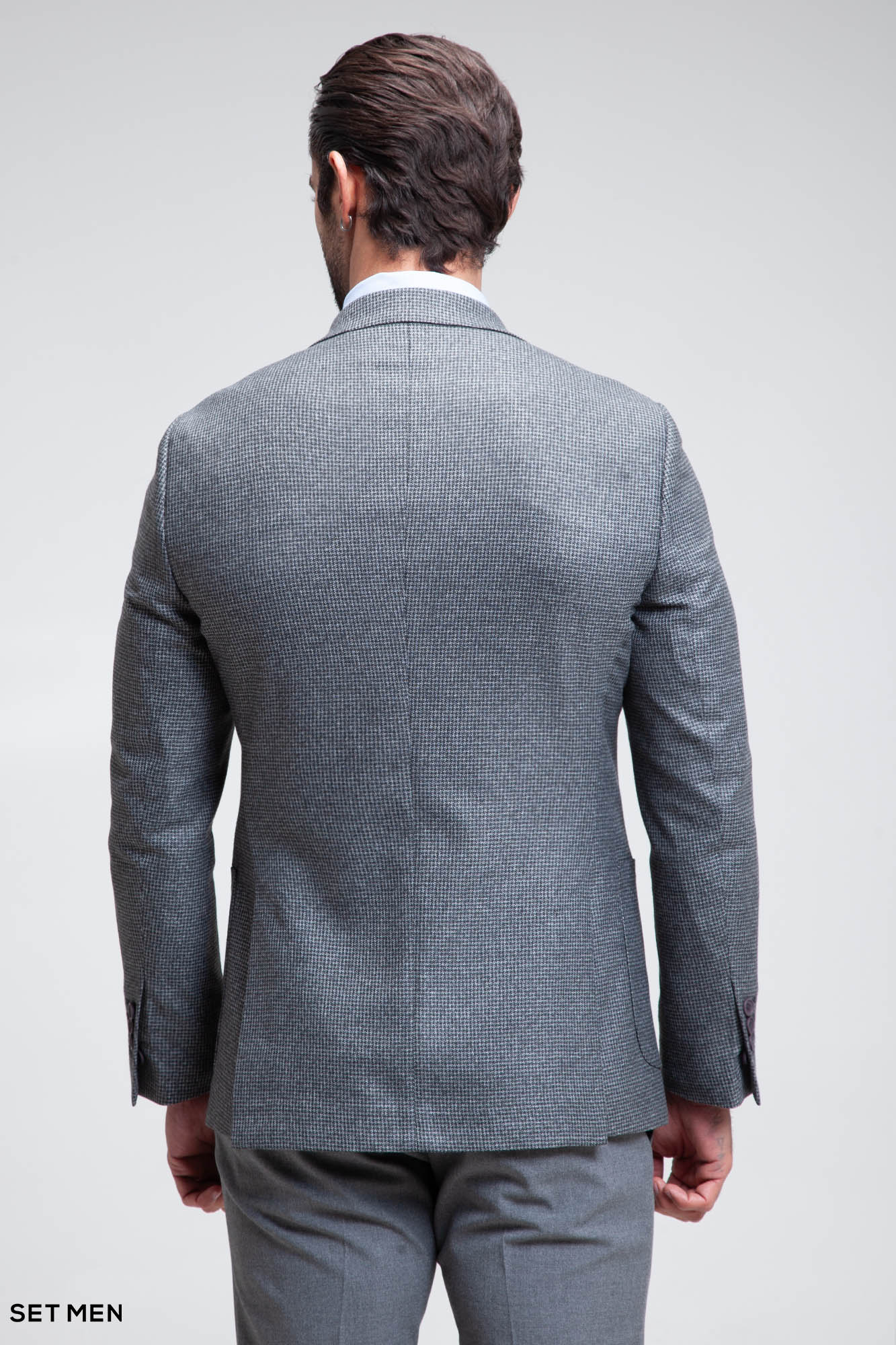 کت تک مردانه یقه بلیزر تک دکمه پیردوپل