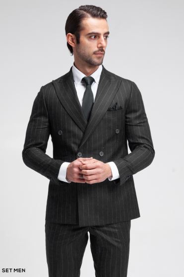کت و شلوار مردانه شش دکمه دیپلمات