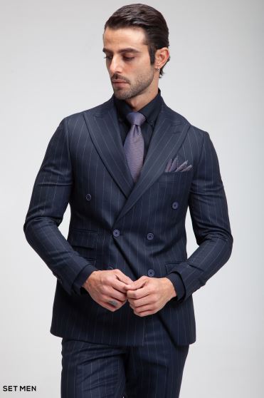 کت و شلوار مردانه شش دکمه دیپلمات