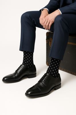 جوراب کلاسیک طرح دار