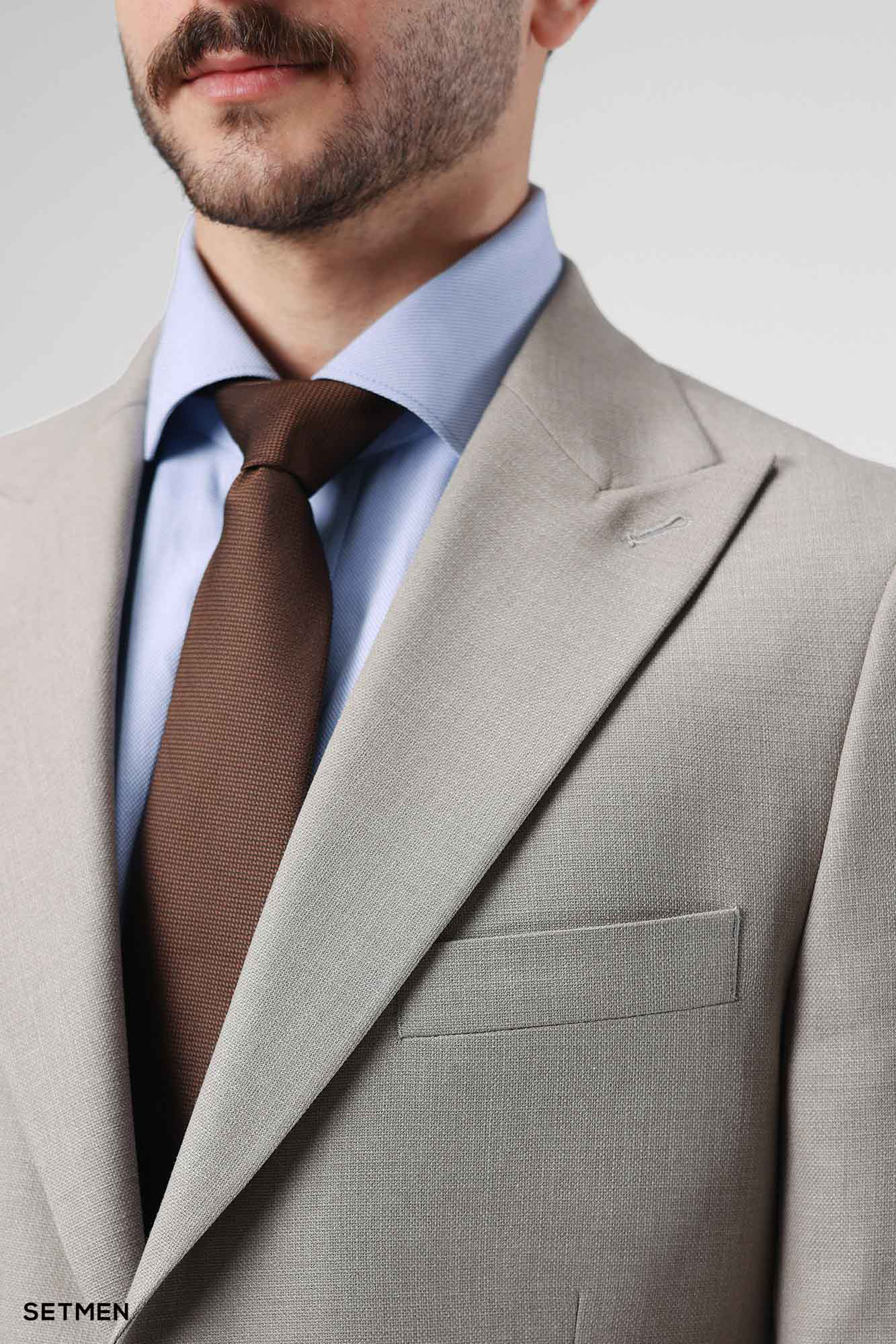 کت تک مردانه نیم آستر دو دکمه یقه ایتالیایی