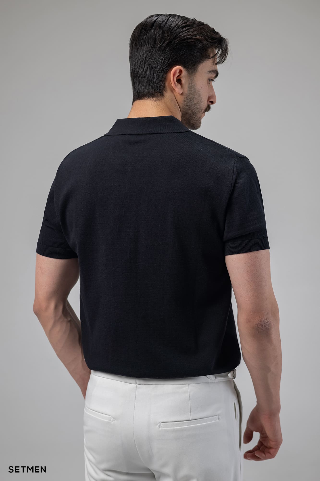 تیشرت یقه هفت بافت اولد مانی