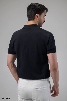 تیشرت یقه هفت بافت اولد مانی