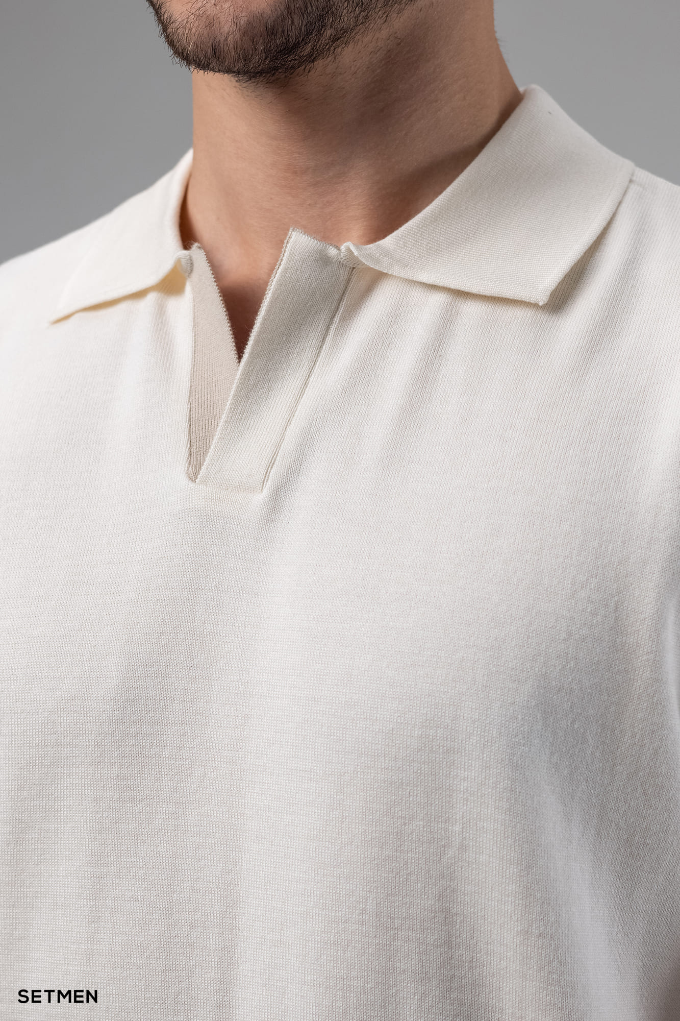 تیشرت یقه هفت بافت اولد مانی