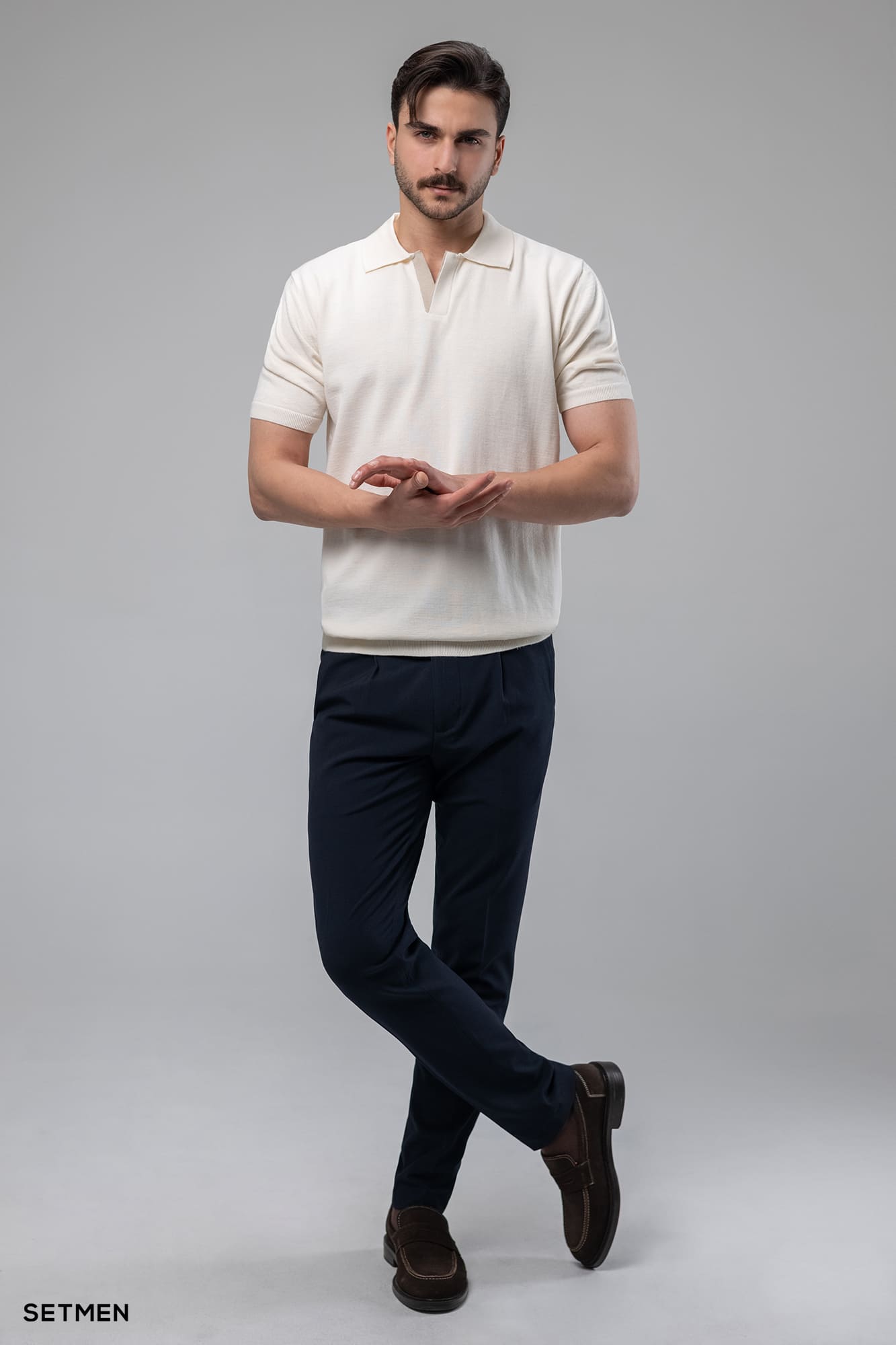 تیشرت یقه هفت بافت اولد مانی