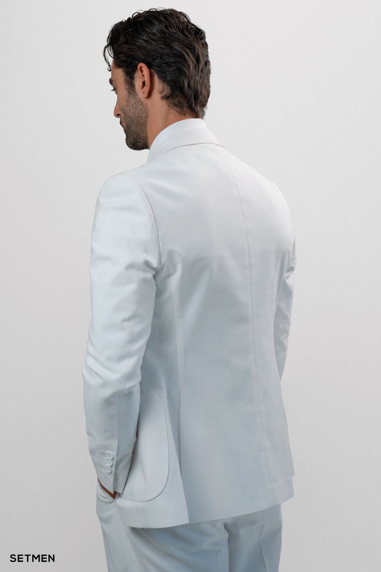 کت تک مردانه نیم آستر جیب پاکتی