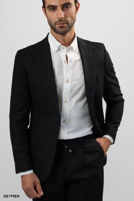 کت تک مردانه نیم آستر جیب پاکتی