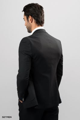 کت تک مردانه نیم آستر جیب پاکتی