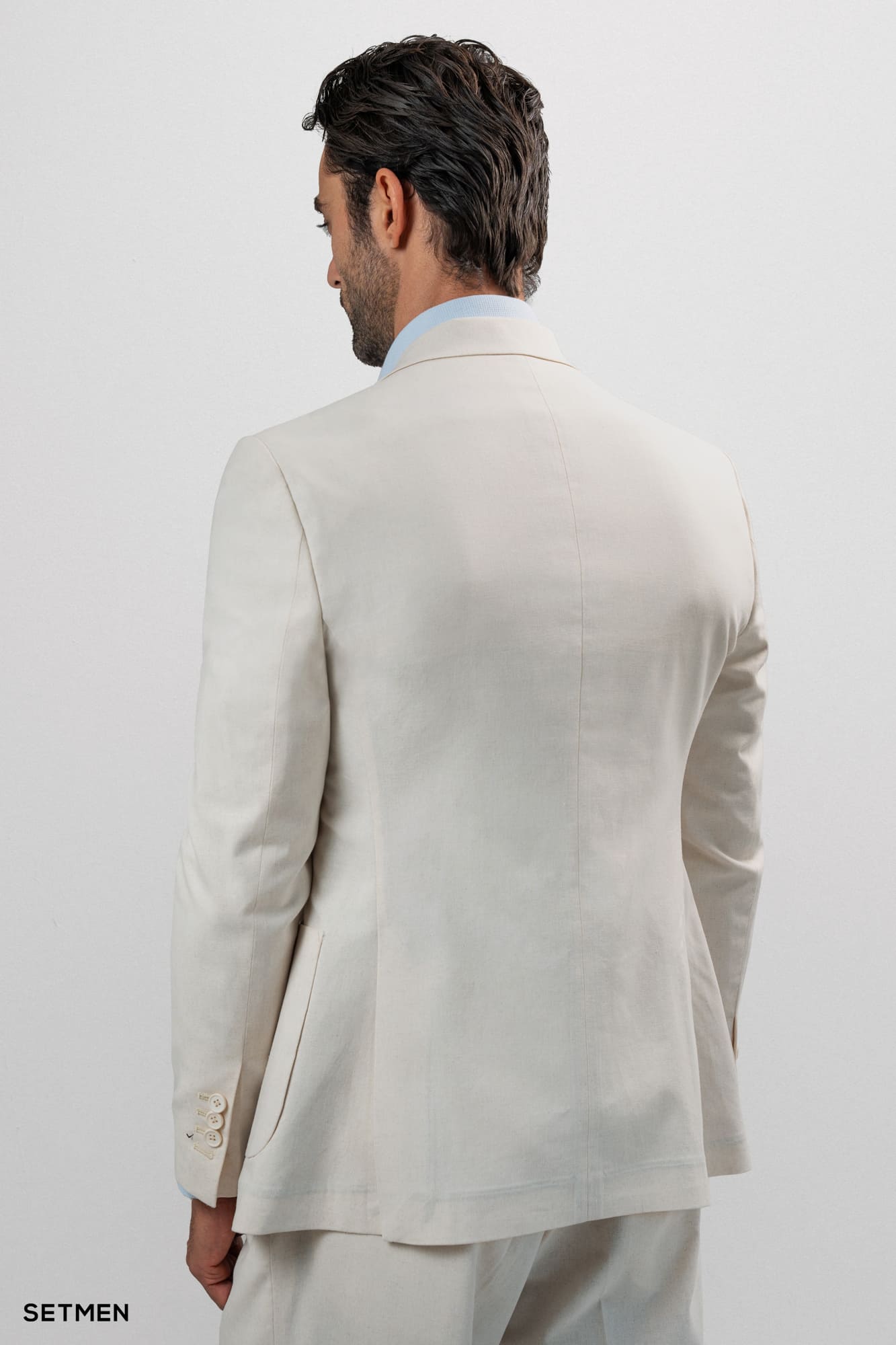 کت تک مردانه نیم آستر جیب پاکتی