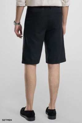 شلوارک لینن پیل دار کمر کش