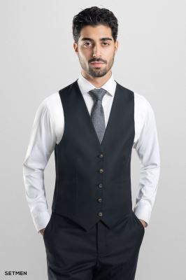 کت و شلوار مردانه سه تکه یقه انگلیسی ژیله دورو