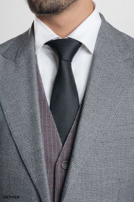 کت و شلوار مردانه سه تکه یقه بلیزر ژیله دورو