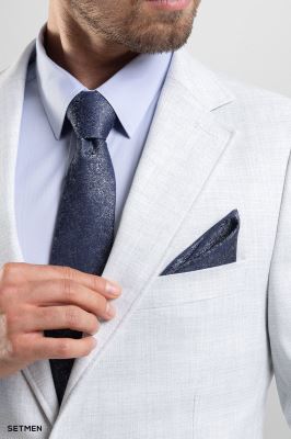 کت تک مردانه یقه انگلیسی نیم آستر دو دکمه