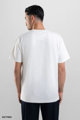 تیشرت مردانه ژاکارد یقه گرد